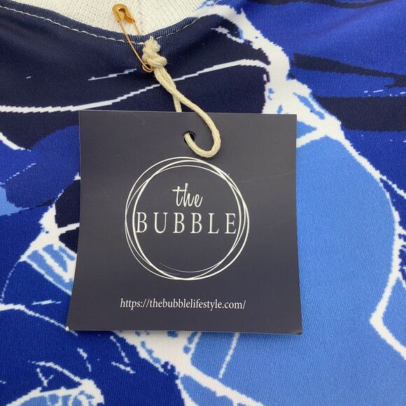 The Bubble Womens Claire‎ Tank Top Blue Floral Size Medium NWT - Picture 6 of 10